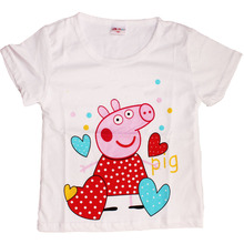 t shirt Girls Children T-shirt pig boys t shirt Short sleeve shirts Summer Kids Tops Cartoon Baby Boy Clothing Cotton t shirts
