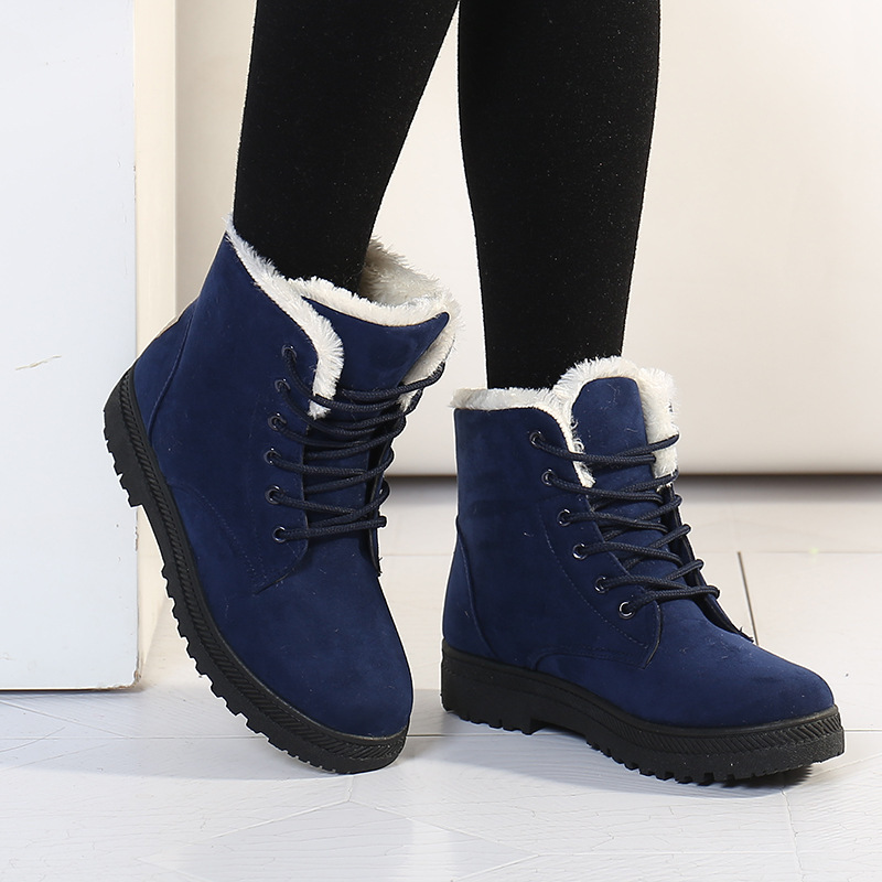 winter boots flat heel