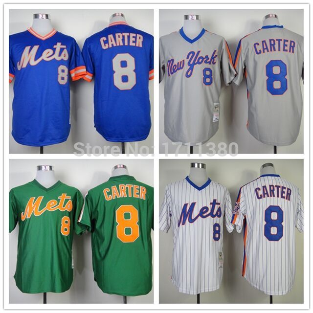 8 Gary Carter jersey Stitched New York Mets baseball ...
