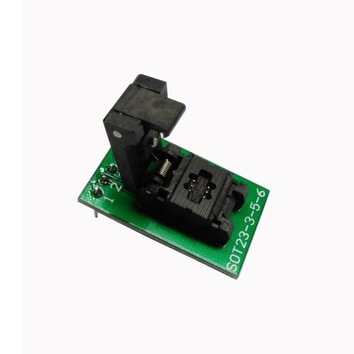 SOT23-6-0.95 Clamshell Pogo Pin Probe Test Socket SOT23-6-0.95-CP01PNL Programming Socket Pitch 0.95 Chip Size 1.6*3mm