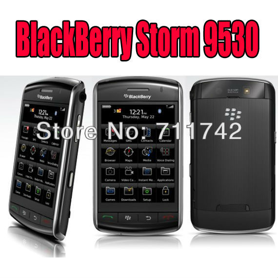 Fast shipping Refurbished Blackberry 9530 storm Unlocked Smartphone Mobile cell phone Free shipping Holster