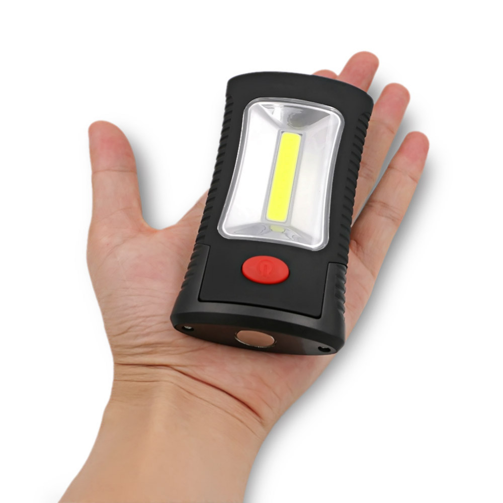 Горячие Продажи 2-Mode COB СВЕТОДИОДНЫЙ Фонарик Магнитный Рабочего Складной Крюк Свет Лампы Факел Linternas Lanterna Лампы ИСПОЛЬЗОВАТЬ 3x AAA Батареи