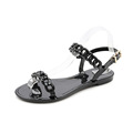 New Sweet Waving Women s Sandals for Sale Bohemia Style Summer Beach Flat Shoes Jelly Knitted