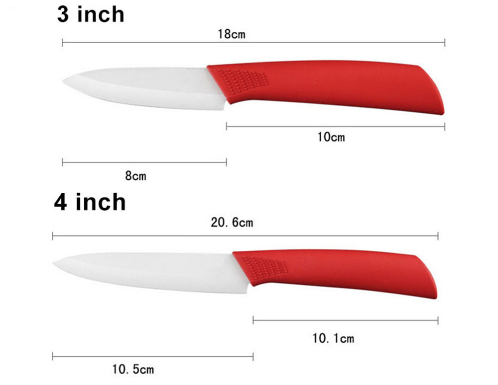ceramic knife red 3 inch