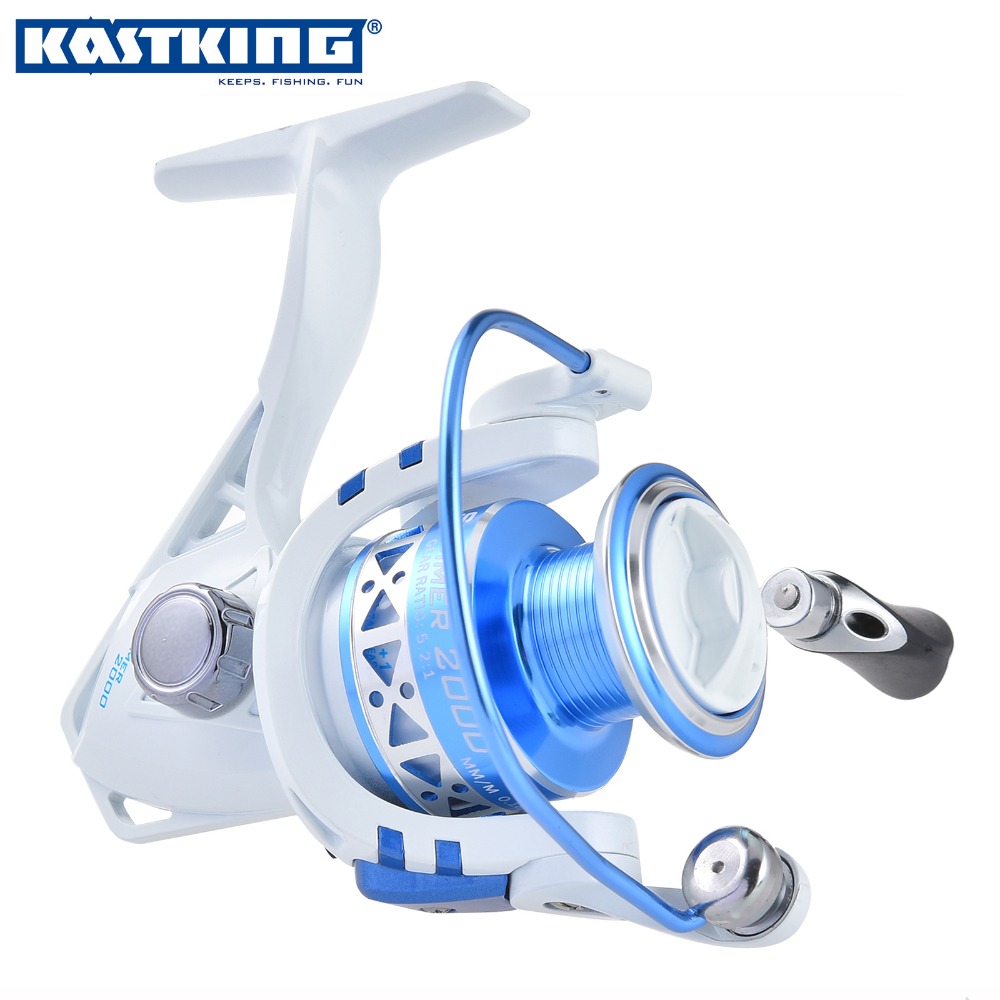 KastKing Superior Brand Summer Ratio 5.2:1 Carp Fishing Reel Aluminum Spool Folding Arm Spinning Reel Free shipping