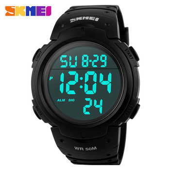 Skmei марка мужчины спортивные часы цифровой из светодиодов военные часы плавать тревоги открытый свободного покроя наручные часы мода часы новый 2015