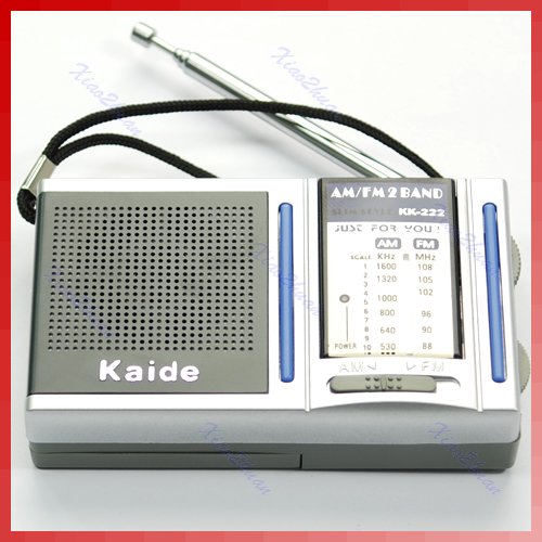 D19 Free shipping 2pcs lot Mini Portable AM FM Pocket Radio 2 Bands Receiver DC 3V
