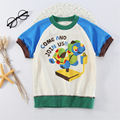 Free shipping New summer Lovely animals Baby Kids Short sleeve Boys Cartoon Tops fashion Thickened T