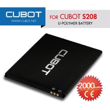 Cubot S208 Original Cubot 3 7V 2000mAh Li ion Mobile Phone Battery Backup Battery for Cubot
