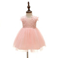 Newborn baby clothes girls dresses clothing pink lace princess dress for 0 2T girl birthday vestido