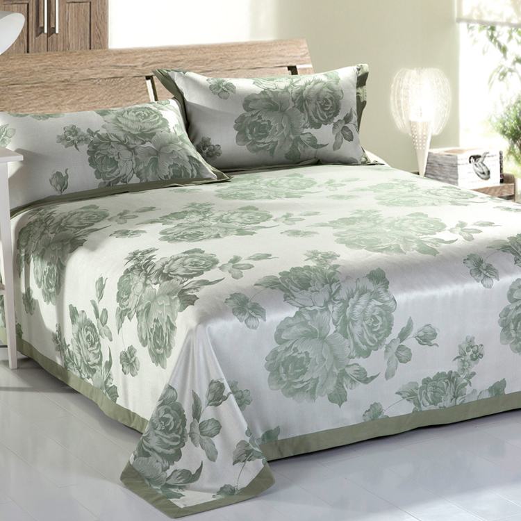 Bamboo fibre mat three piece set summer sleeping mat kit bed sheets