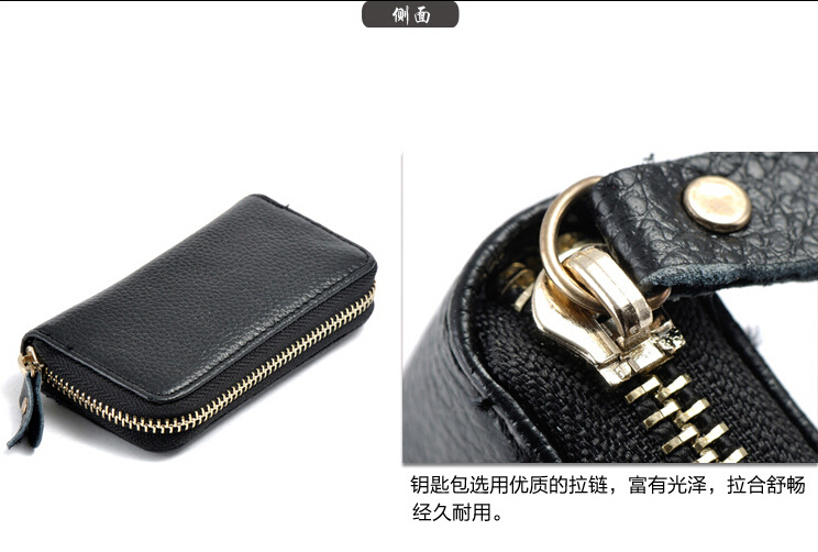 Candy Color Men Pu Leather Key Bag Handy Mini Coin Wallets Cover Holder Women Housekeeper Electronic