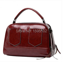 New 2016 fashion oil wax vintage all-match one shoulder cross-body women’s handbag women messenger bags freeshipping