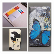 New Ultra thin Flower Flag vintage Flip cover For Sony Xperia L S36H C2105 C2104 Cellphone Case Freeshipping