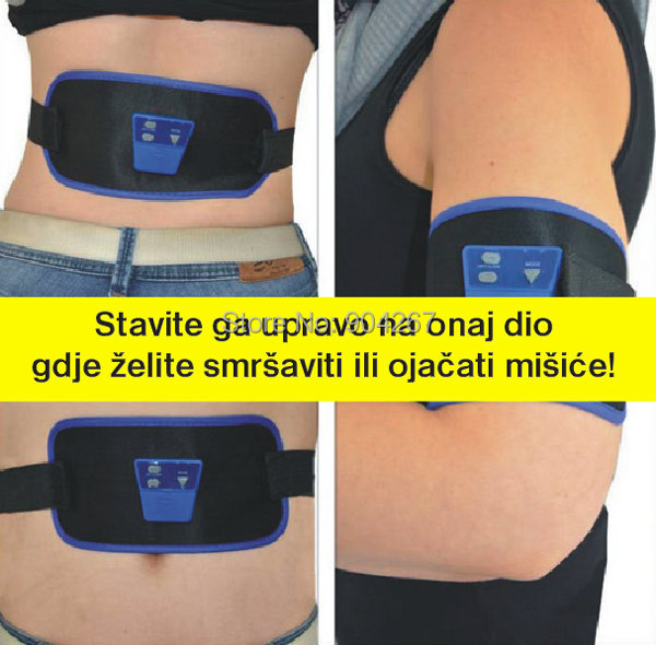 Wireless AB Gymnic Electronic Massage Arm leg Waist Slimming Health Care Body Muscle Massage Belt 