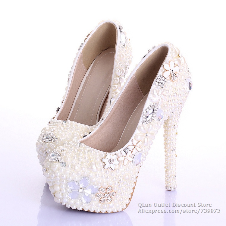 Aliexpress: Popular Ivory Wedding Shoes with Rhinestones in Shoes