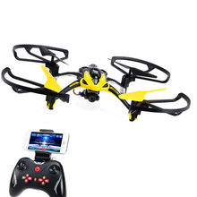 Lishitoys L6052 2.4G 4CH RC Quadcopter With 2.0 MP Wifi Camera 360-degree Eversion UFO Drone Rc Helicopter with LED Lights Gift