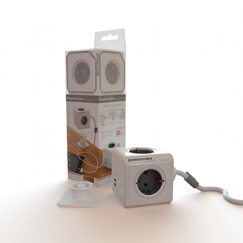 Купить DHL 5pcs/много allocacoc powecube usb Расширенный 4 розетки ...