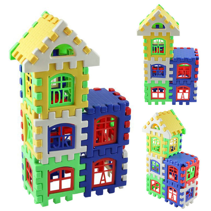 24 шт. дом ребенка строительные блоки конструкторы игрушки дети мозг игры обучения развивающие игрушки бесплатная доставка