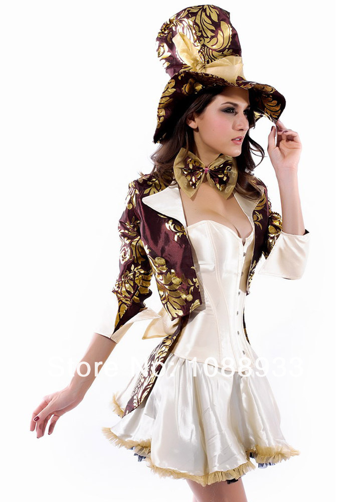 Alice In Wonderland costume women adult Mad Hatter costume - Beautiful Halloween Costumes Alice In Wonderland costume women adult Mad Hatter costume - Beautiful Halloween Costumes