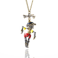 2016 new vintage jewelry statement necklaces pendants alloy long rope Pinocchio collares pendant necklace for women