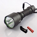 CREE T6 LED Flashlight flash Torch light 2000lm linternas recargable flashlights powerful tactical 18650 battery charger