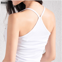 Cotton slim Y style spaghetti strap basice shirt10 color for choose women s vest cotton top