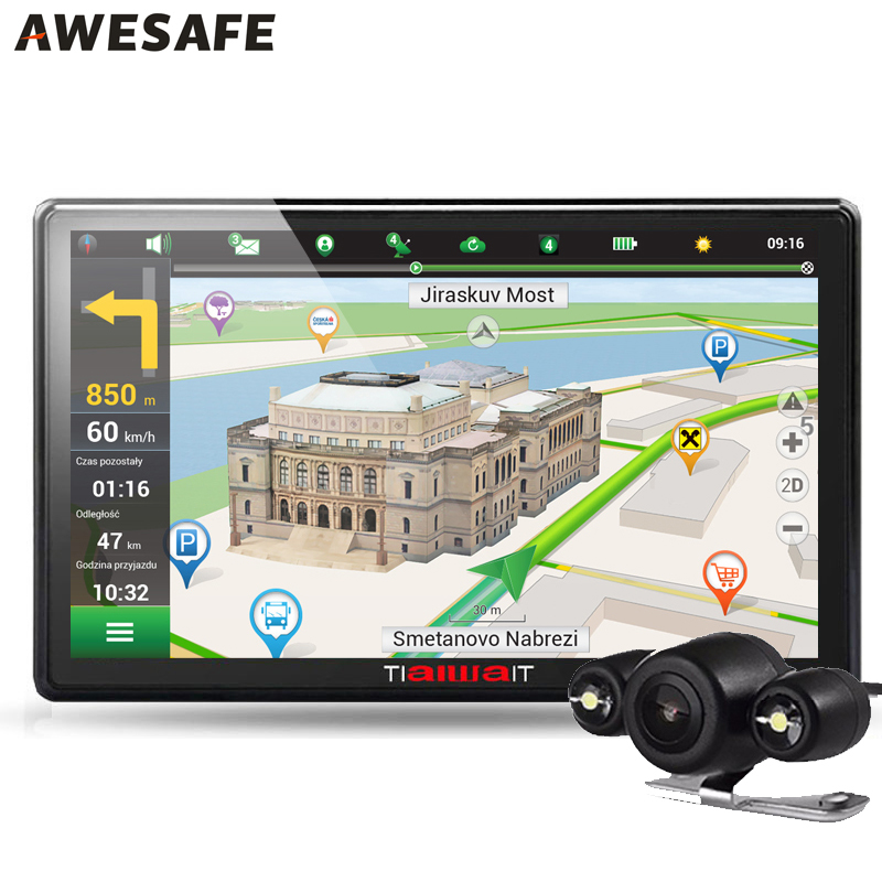 7 inch Car GPS Navigation Bluetooth AVIN WinCE 6.0 with Rear View camera 8GB Europe Russia Navitel Navigator Vehicle gps