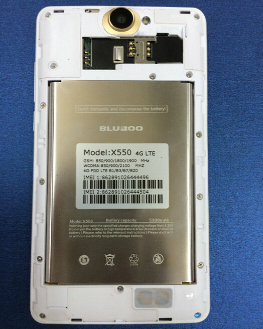 5300    BLUBOO X550 5,5  HD android 5,1 MTK6735   -  