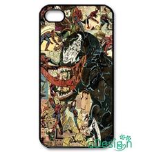 Fit for Samsung Galaxy mini S3/4/5/6/7 edge plus+ Note2/3/4/5 back skins cellphone case cover Venom Spiderman Villain Marvel