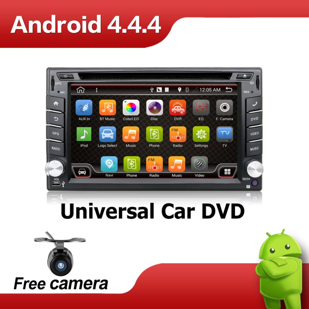 Monitor 2 DIN Car DVD Android Auto GPS Player Radio Stereo In Dash MP3 Head Unit CD Dual Core HD TV Video Audio For VW Universa