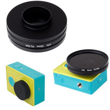 52MM CPL Lens Filter + Lens Ring Adapter + Lens Cap for Xiao mi Xiaoyi Xiao mi Yi Sports Action Camera Accessory with Tracking