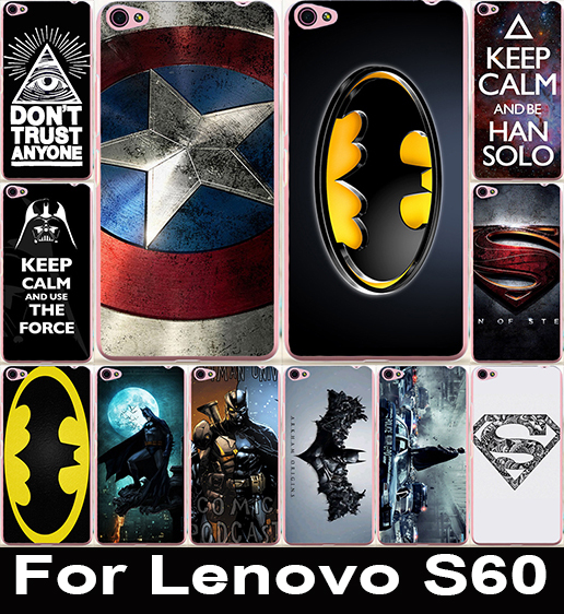 Cool Print Batman Captain America Back Cellphone Case Cover For Lenovo S60 S60T S60W Protective Cases