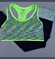 2016 women yoga suit women set sport fitness pants and bra summer style workout sets for