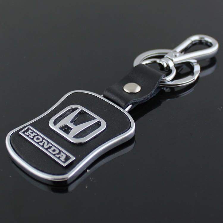 Leather honda car key rings #4