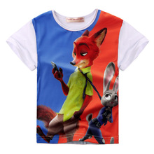 New Summer Boys Clothes T-Shirts Zootopia Minions Children Short Sleeve T-shirt Boys t shirts Children’s Clothing Kids Shirt