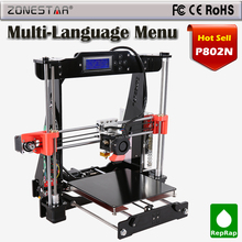 High Quality Precision Reprap Prusa i3 automatic level 3d Printer DIY kit with 2 Roll Filament 8GB SD card and LCD free shipping