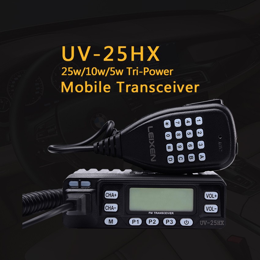 Walkie Talkie LEIXEN 25W UV25HX FM VHF/UHF Dual Band Car Radio Better
