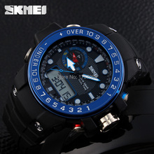 2015 hombres deportes relojes nueva skmei reloj 1063 LED Digital de cuarzo multifunción militar impermeable relojes de pulsera relogios masculino