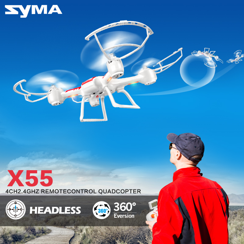 Original Syma X55 X55C X55G 2.4G 4CH 6 Axis RTF Remote Control Quadcopter Drone With HD Camera 360 Degree Flip Stunts RC UAV Hot
