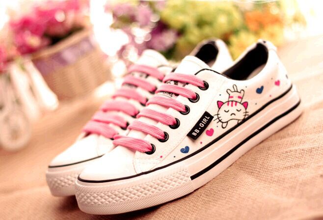 Ms big yards hand painted canvas shoes casual shoes