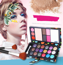18 color liquid eye shadows + 2 blush + pressed powder + 3 Lip frozen + 2 Eyebrow Professional Makeup Sets naked Eyeshadow 622