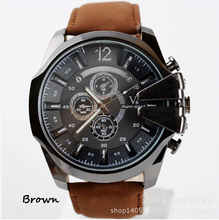 Relojes hombres DZ de marcas de lujo OVERSIZE correa de cuero Dial moda casual relojes hombres relojes del cuarzo de japón venta al por mayor