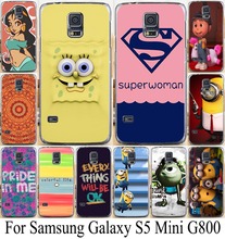 S5 мини-мягкий тпу чехол для Samsung Galaxy S5 G800 чехол прохладно мультфильм тв гадкий я миньоны жесткий мобильный телефон