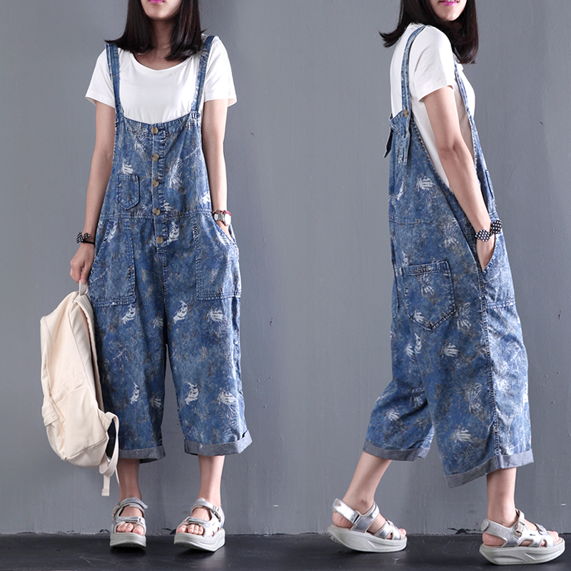 2016 font b women s b font new summer loose plus size casual pants bib water