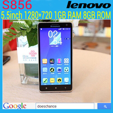 Original Lenovo S856 4G FDD LTE Phone Snapdragon  Quad Core 1.2GHz 5.5 inch IPS 1280×720 1GB RAM 8GB ROM Dual SIM 8MP GPS Cell