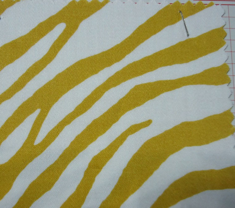 SALE! 5yards/lot yellow zebra print cotton fabric tissues sewing DIY