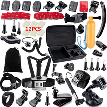 Gopro Accessories Set Helmet Chest Belt Head Mount Strap tripod Monopod For Go pro Hero 4 3+ 2 1 xiaomi yi sjcam sj4000 GS13