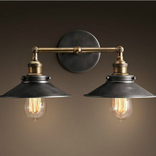 Wall lights pastoral backdrop creative personality concise art home technology industry bedside lamp bar