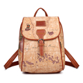 Retro Fashion Ladies Bag 2016 New Trendy Map Print Small Bag Women Multi purpose Bag Shoulder